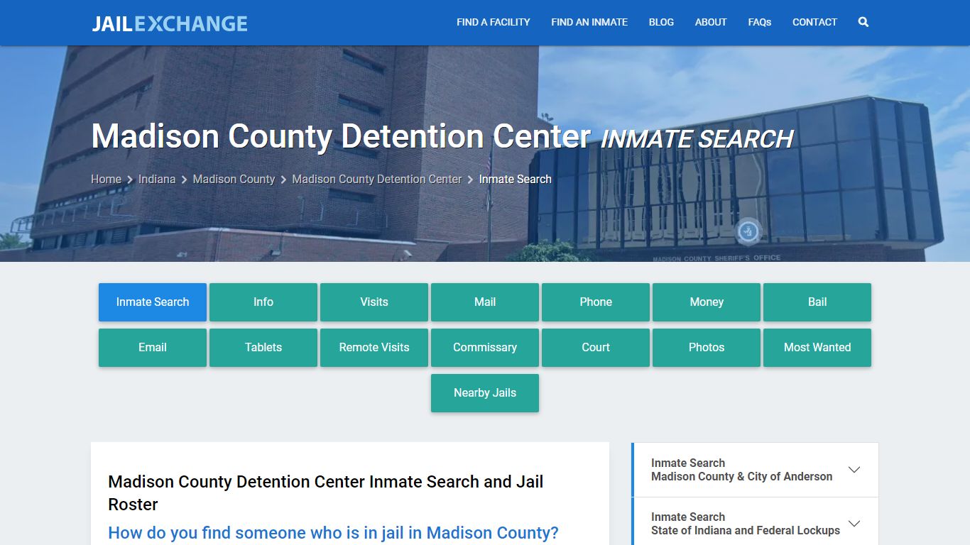 Madison County Detention Center Inmate Search - Jail Exchange