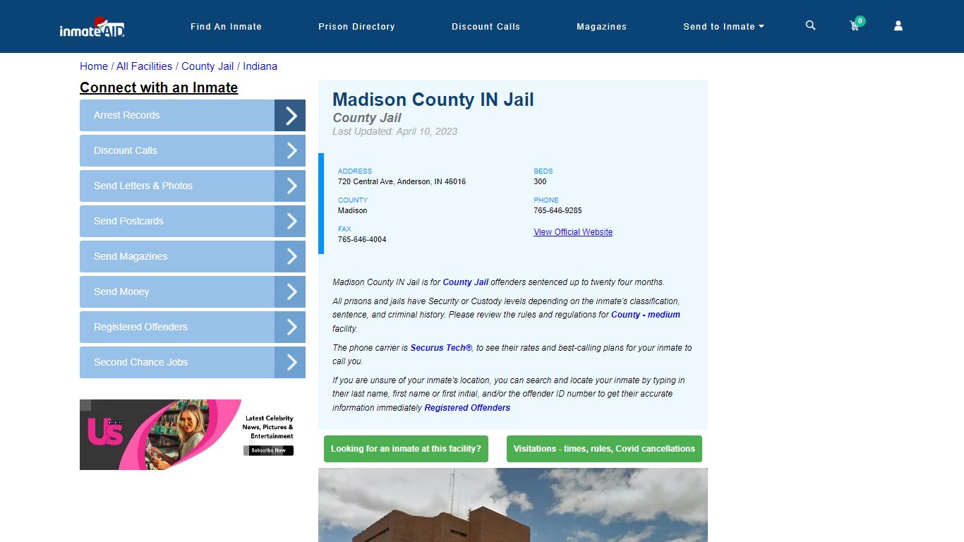 Madison County IN Jail - Inmate Locator - Anderson, IN